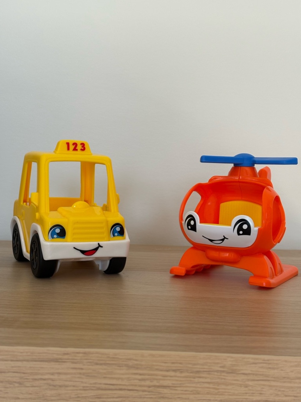 Fisher-Price Little People Taxi and Helicopter Vehicle Replacement Pieces